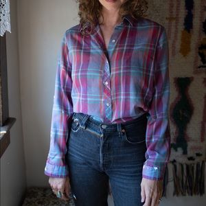 Wrangler Thin Vintage Plaid Buttondown